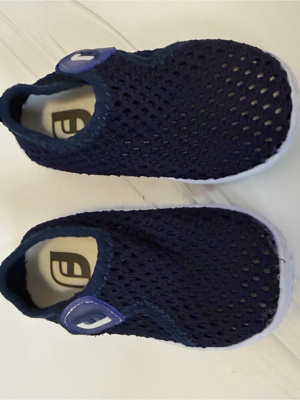 Kids Navy Mesh Slip-On Sneakers - Lightweight Comfort